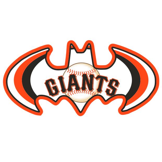 San Francisco Giants Batman Logo iron on transfers